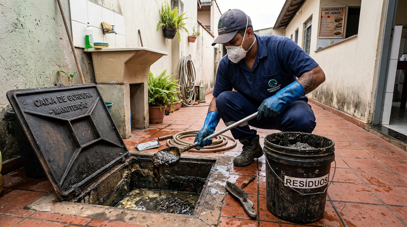 Manutenção de Caixa de Gordura em Serra‑ES
